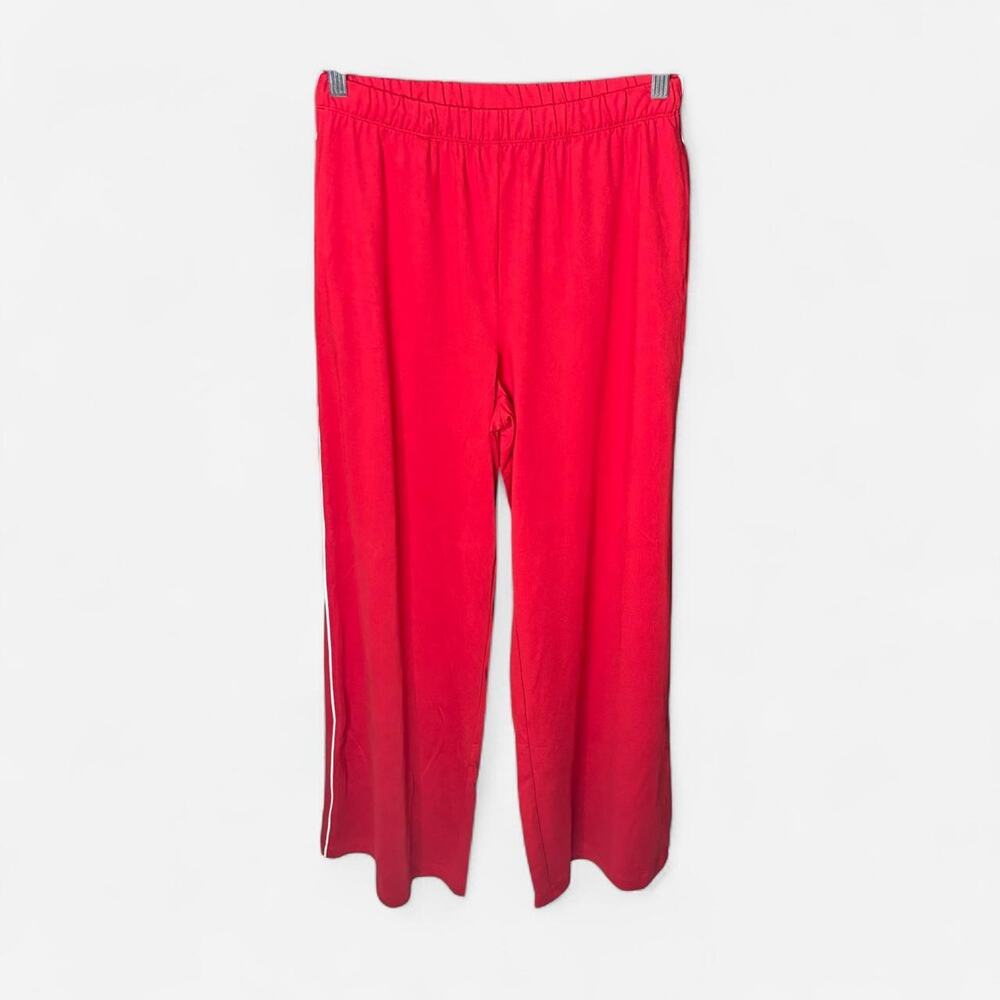 YITTY by Lizzo Red Side Stripe Wide Leg Lounge Pants Women's Size Small